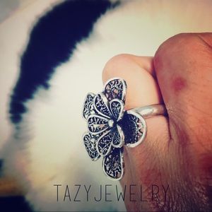 Fine Silver 950 Ring / Filigree from Perú/ New/
